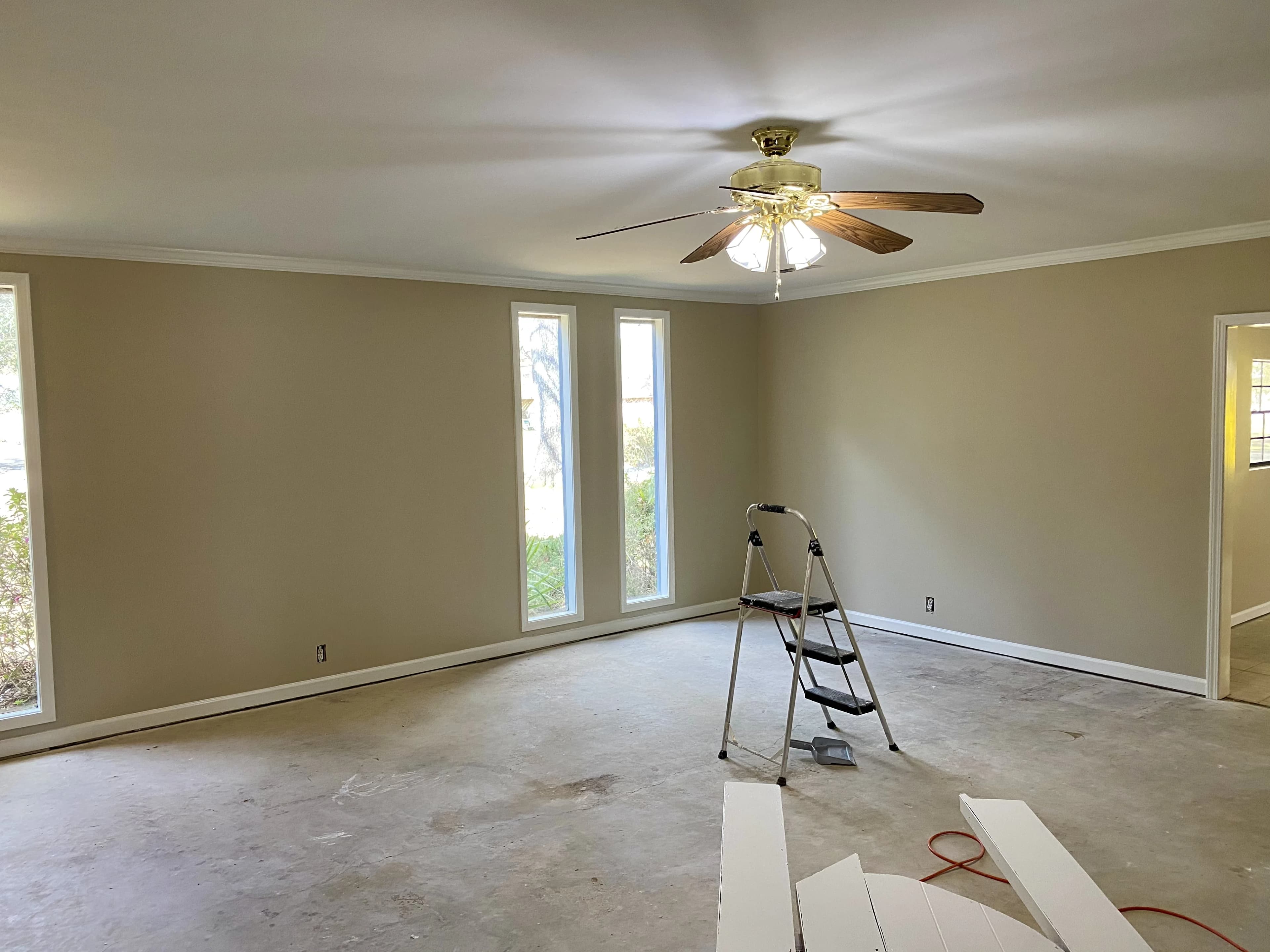 Living Room & High-Ceiling Wall Repaint
