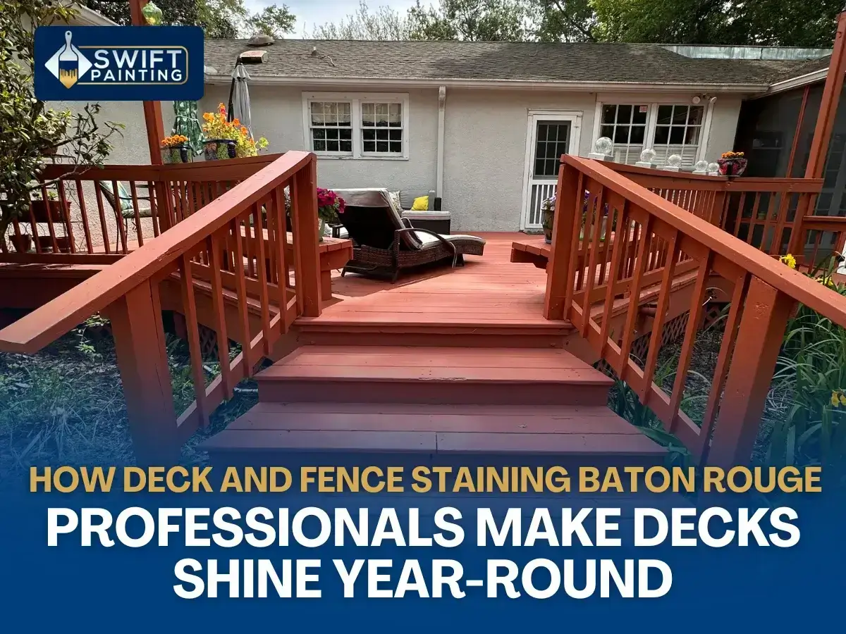 Deck & Fence Staining Baton Rouge | Swift Painting LLC